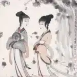 傅抱石（1904－1965）佳人圖