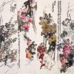 吳昌碩（1844－1927）花卉四屏
