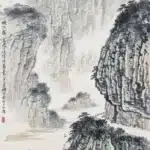 錢松喦（1899－1985）峽谷行舟