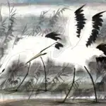 林風眠（1900－1991）雙鶴