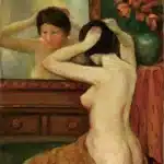 潘玉良（1895－1977）對鏡梳妝的女人