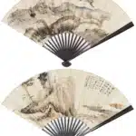 張聿光（1885－1968）松鶴圖／張大千（1899－1983）遠山遙望