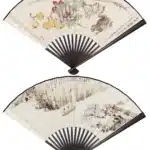 蔡銑（1897－1960）天中麗景／張大千（1899－1983）渡江觀