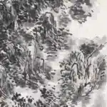 黃賓虹（1864－1955）雲山曉望山水軸