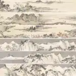 溥儒（溥心畬）（1896－1963）山水長卷二幅