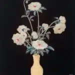 常玉（1895－1966）黑底瓶花