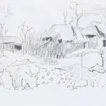 吳冠中（1919－2010）風景速寫