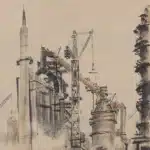 關山月（1912－2000）／錢松喦（1899－1985）武鎠工地