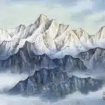 林玉山（1907－2004）喜馬拉雅雪山