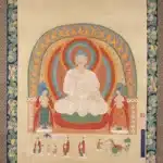 張大千（1899－1983）臨敦煌二五四窟白衣佛