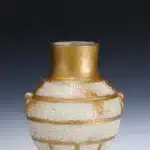 和闐白玉雕仿青銅器鎏金瓶