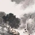 小室翠雲（1874－1945）溪山泛舟圖