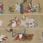 竹田春信（不詳）肉筆浮世繪