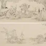 溥儒（溥心畬）（1896－1963）白描羅漢觀音
