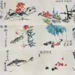 潘天壽（1897－1971）花鳥十二開冊頁