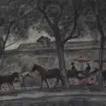 陳景容（B.1934）樹蔭下的馬車