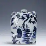元至正八年 青花瓷騎馬酒壺