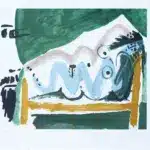 巴勃羅．畢卡索（881－1973）側臥的男人